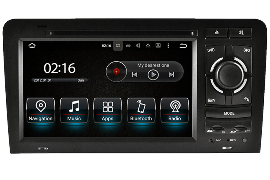 Autoradio GPS Audi A3 S3 Alkadyn Grand écran
